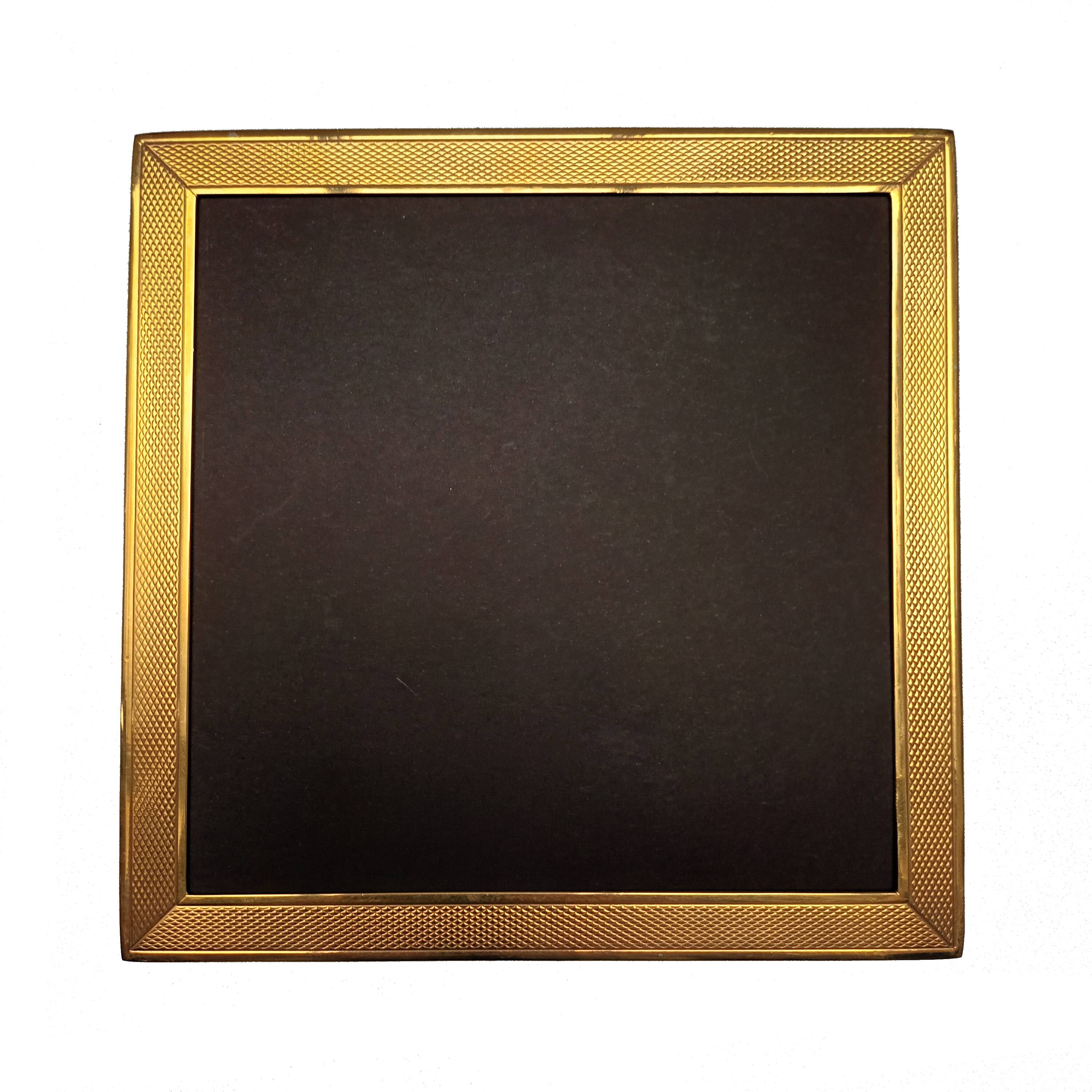 Golden square frame Italy circa 1970