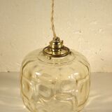 60s glass pendant light
