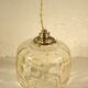 60s glass pendant light