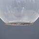 Glass and chrome metal ceiling light, 1970s