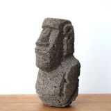 Stone paperweight of a giant Moai, 70s