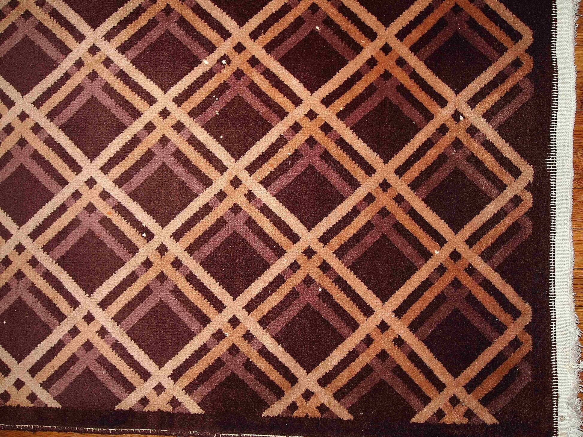 Handmade antique Art Deco Chinese rug 91cm x 150cm 1920s