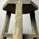 Antique distressed wabi sabi rustic patinated farmhouse workers stool 1900s