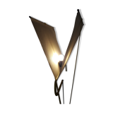 Floor lamp yellow foot lampshade parchment veil