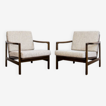 Pair of B-7522 Armchairs by Zenon Bączyk, 1960s