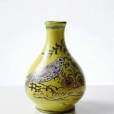 Small ceramic vase signed Henri Siffre Montpellier, bird decoration, 1950s-60s.