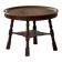 Table d'appoint moderne danoise, style baroque rond en Oak, milieu du 20e siècle