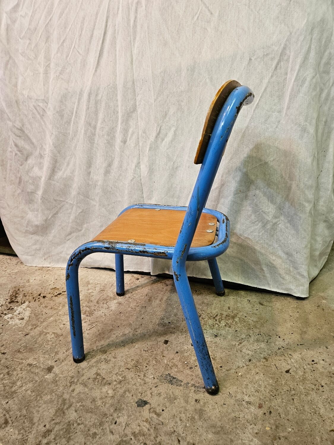 Child chair. Kindergarten chair. School chair. 1960.