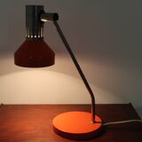 Lampe de table orange du milieu du siècle Gemany 1970.