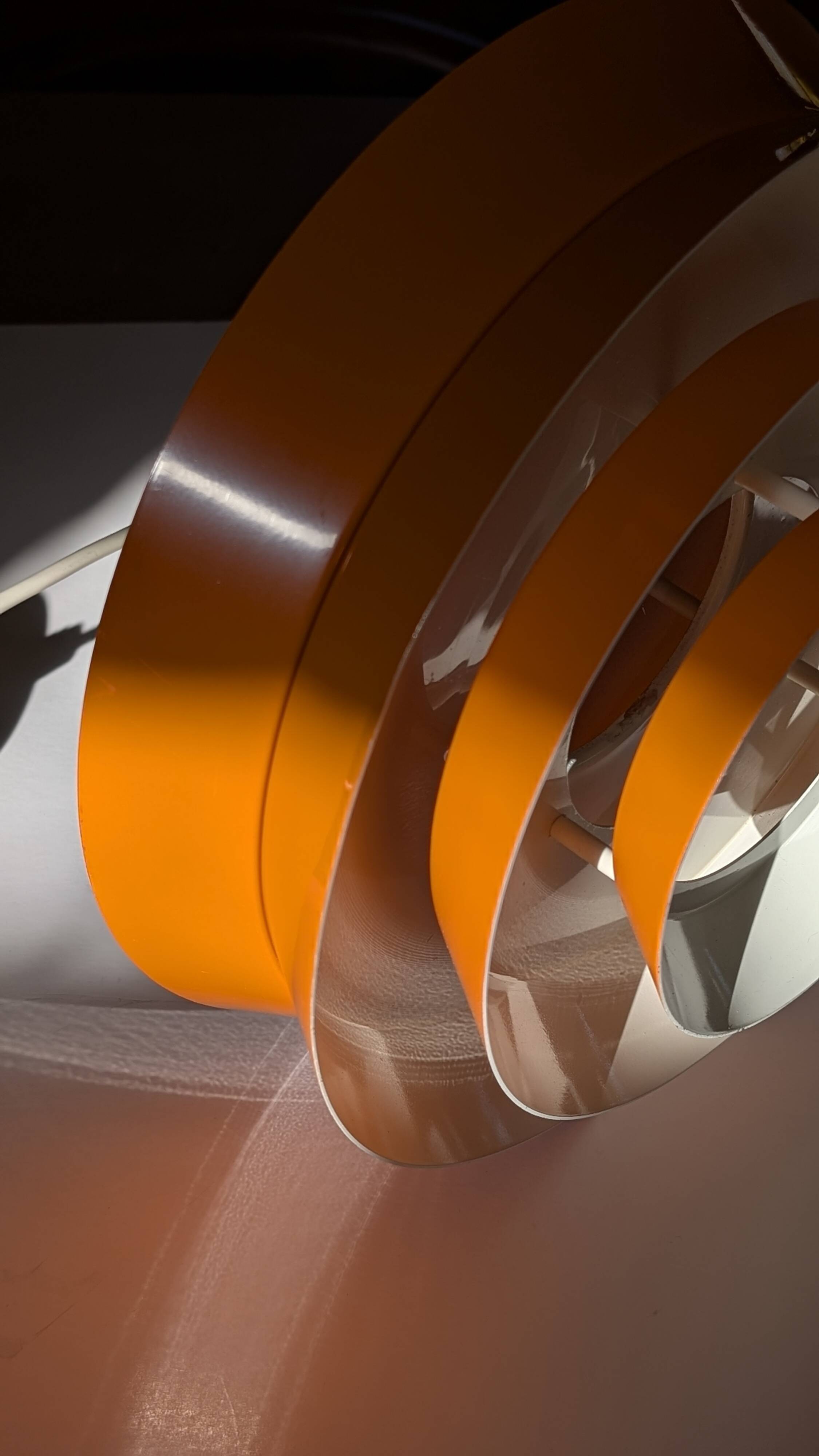 Vintage orange suspension by Carl Thore for Granhaga – Swedish design 1960