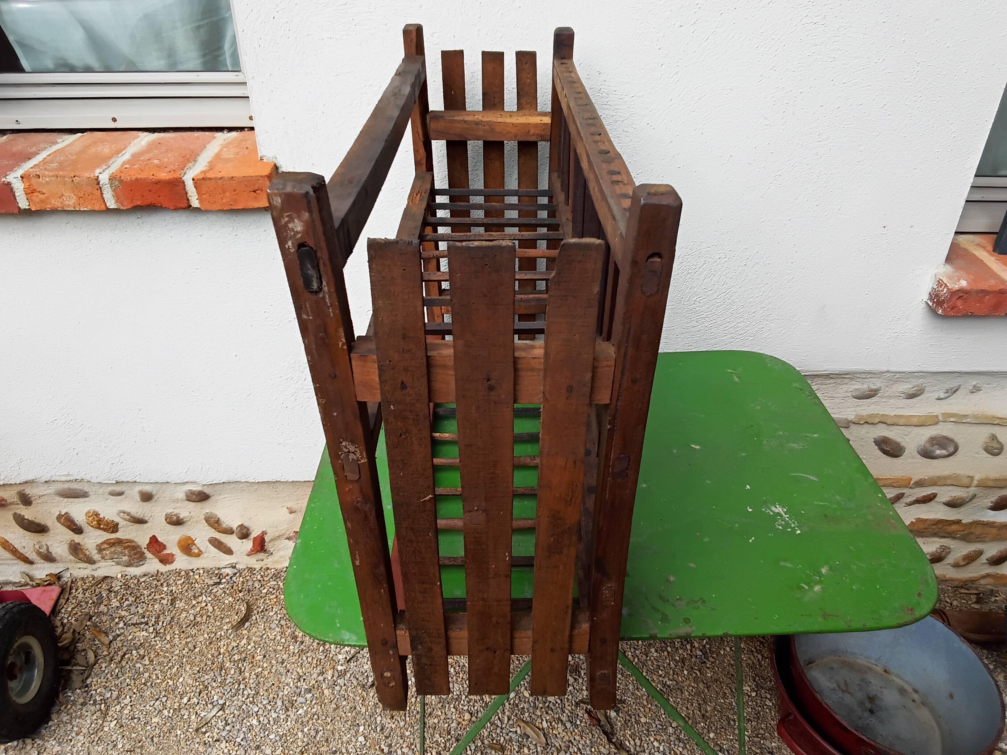 Wooden wall shelf