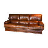 Sofa and leather armchair