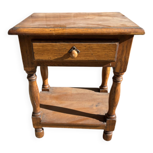 Table de chevet en chêne
