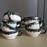 Vintage 7 Earthenware Mugs