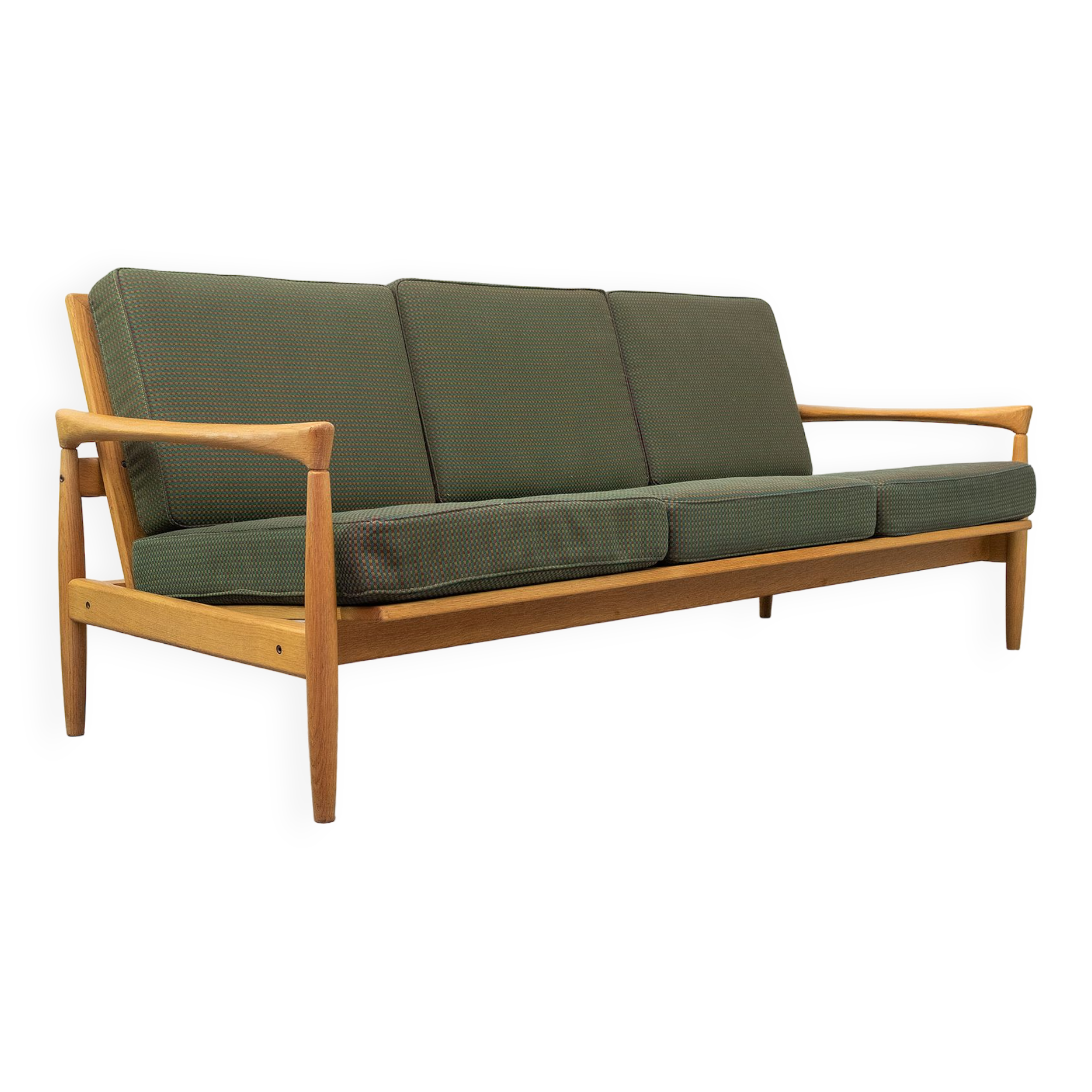 Vintage "Kolding" Sofa in Oak by Erik Wørtz for Ikea, 1960s