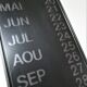 perpetual calendar wall design vintage 80s