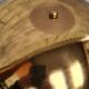 Mushroom lamp golden metal style liner