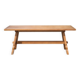 Antique wooden farmhouse table, wooden table, dining room table, brutalist, chalet, country,