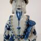 3 figurines of emperors from the Qing dynasty, China, early 20th century.