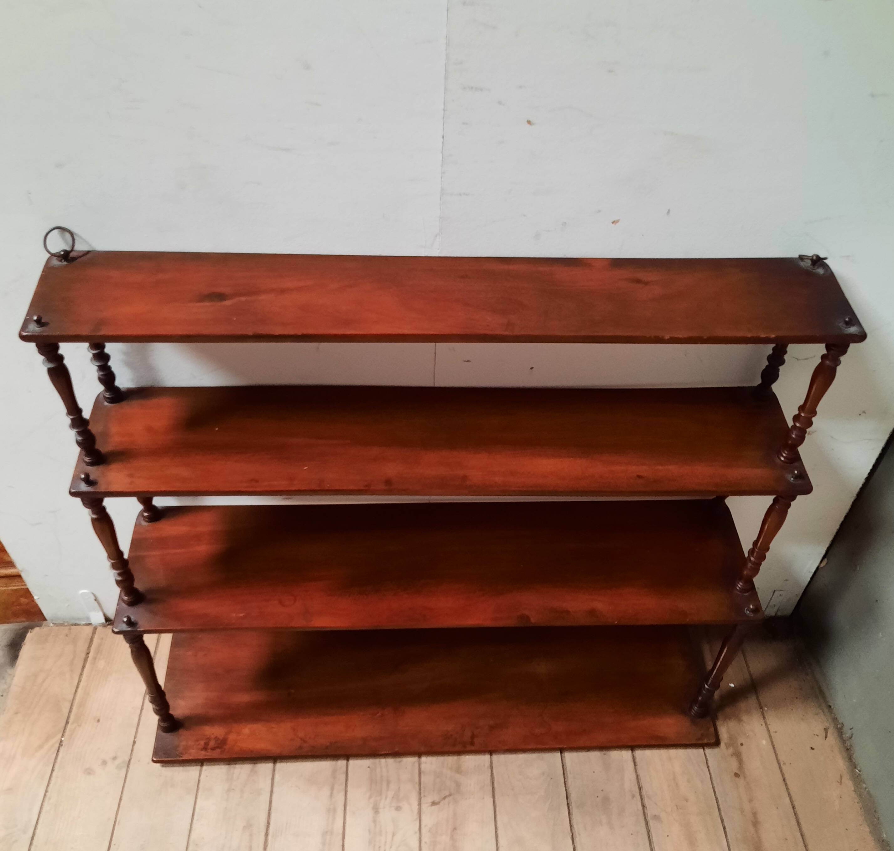 Mahogany wall shelf