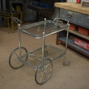 metal drinks trolley, France, 1960