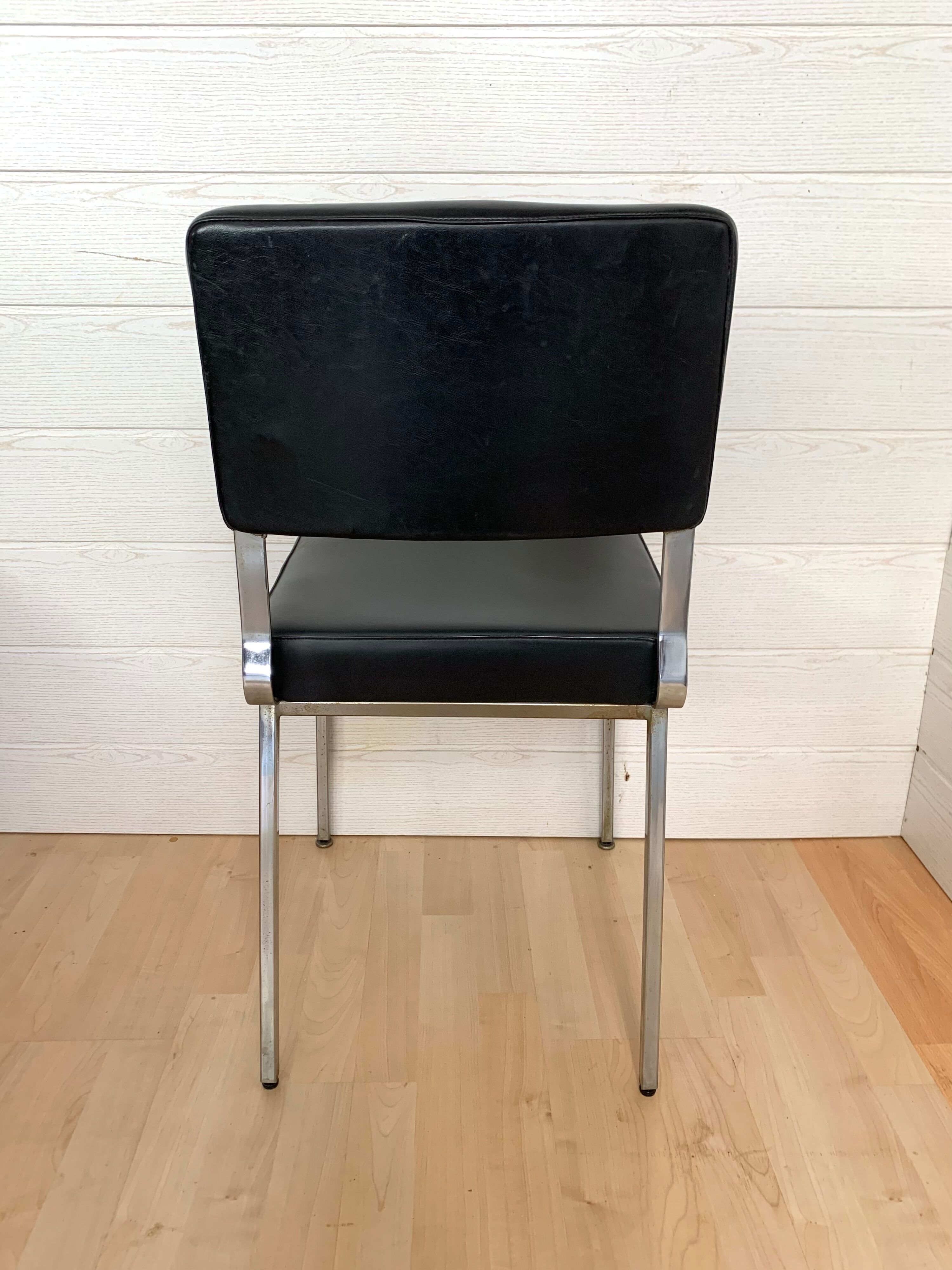 Série de 6 chaises de bureau vintage 1970