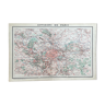 1883 - Map of the surroundings of Paris
