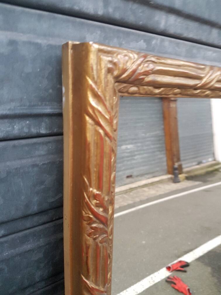 Golden mirror in louis xv style