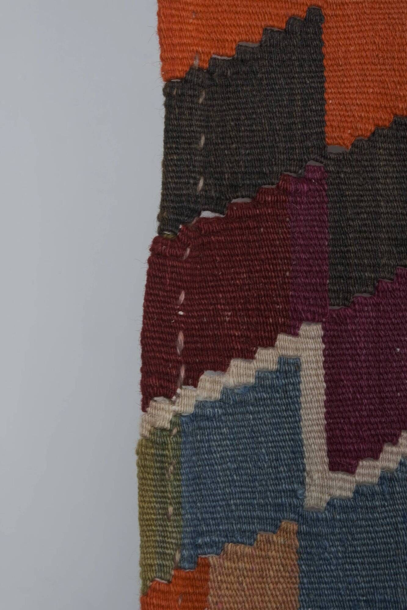 Vintage Turkish kilim handwoven 151x361 cm