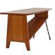 Vintage coffee table wood and metal from around 1960.