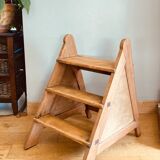 Closed staircase from the mid-20th century, mortise joints