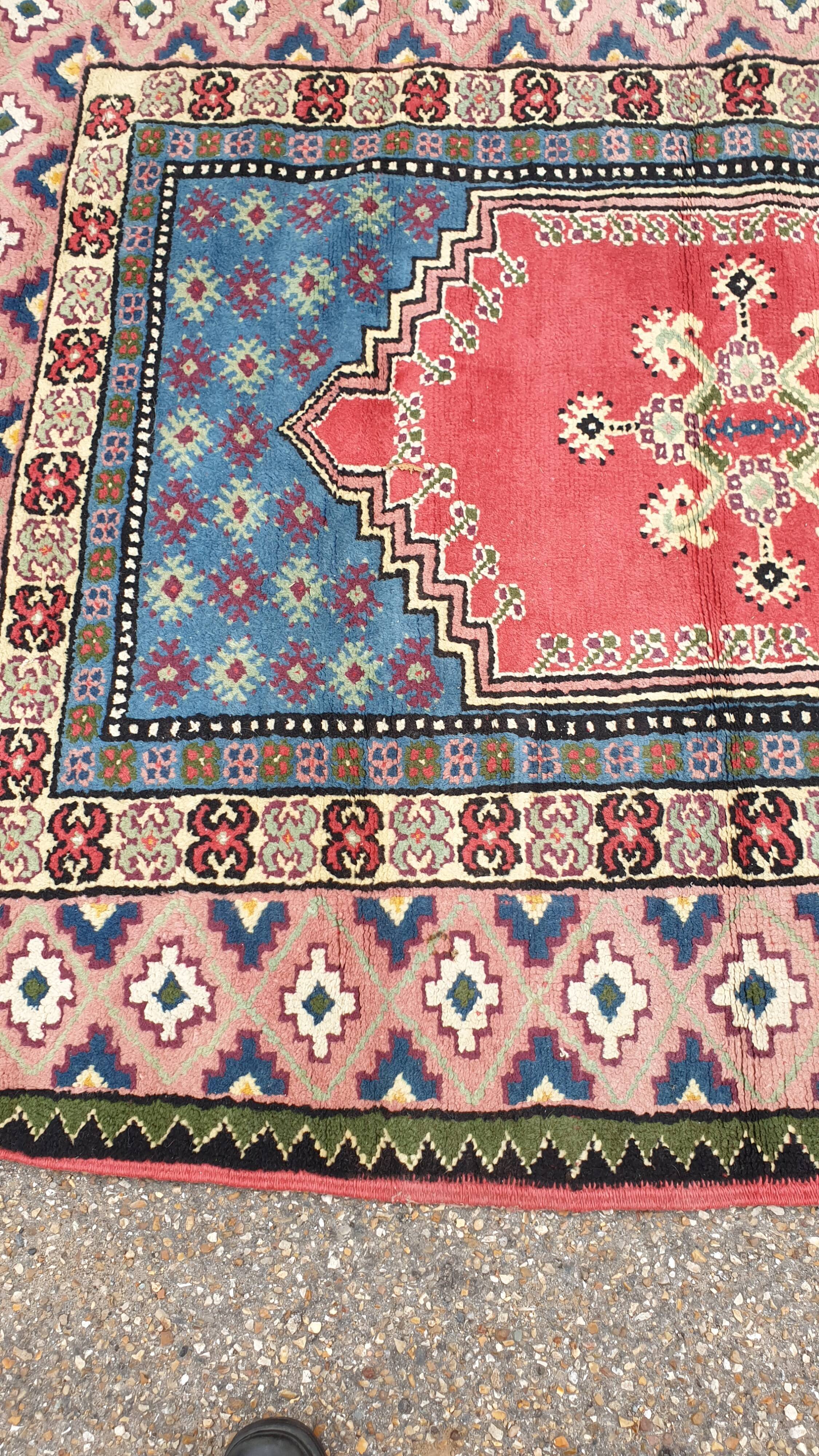 Wool cross oriental carpet :129×185