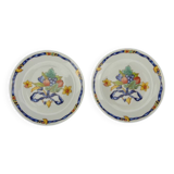 Bernardaud in Limoges, pair of bread plates with Borghese decoration