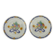 Bernardaud in Limoges, pair of bread plates with Borghese decoration