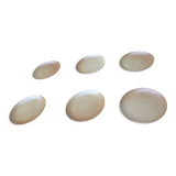Assiettes à dessert en grès