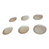 Stoneware dessert plates