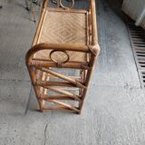 rattan bedside table