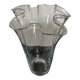 Vase mouchoir vintage en verre soufflé