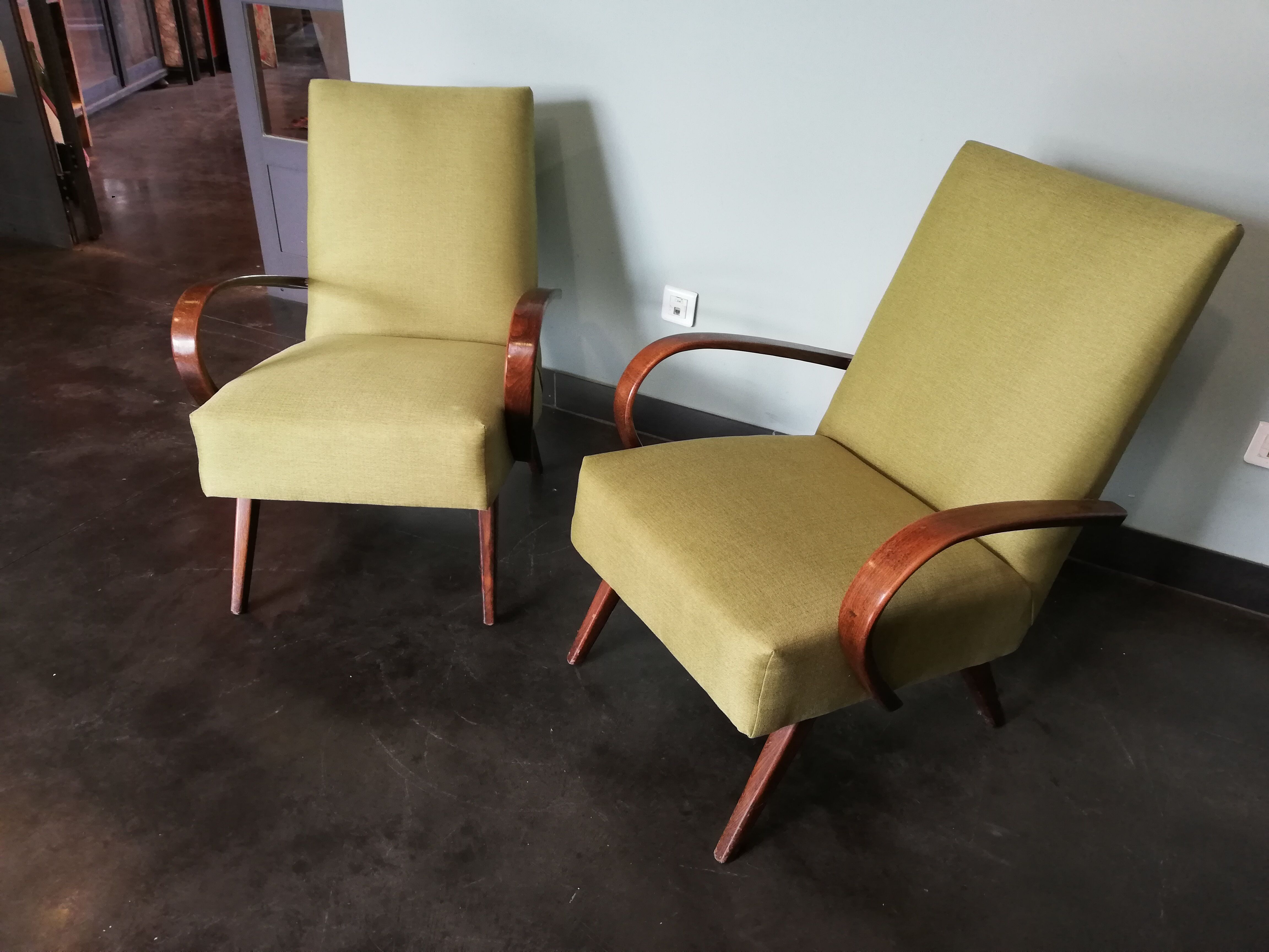 Pair of armchairs, Czechoslovakia 50