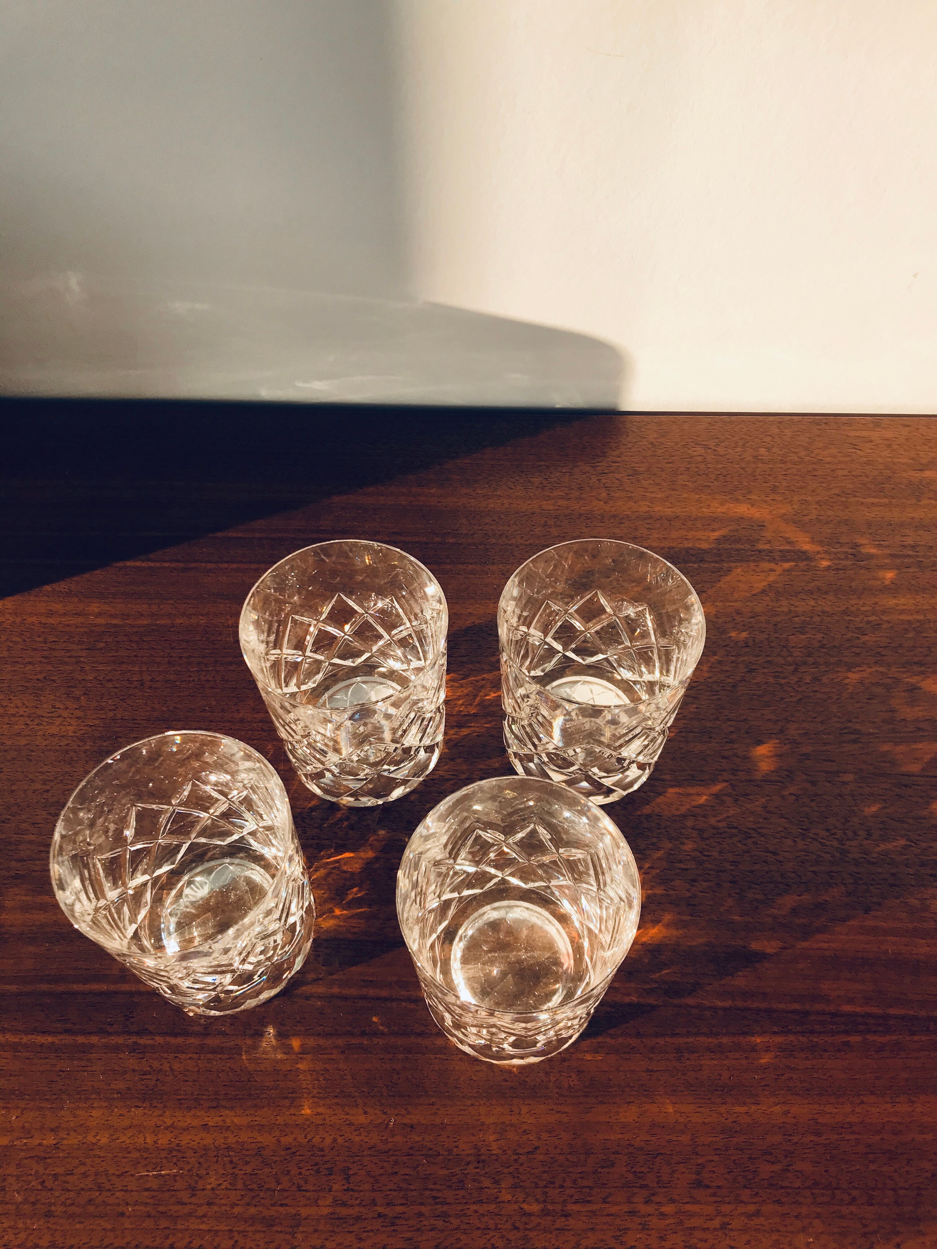 4 whisky glasses