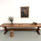 Monastery table in solid oak, 350 cm, circa 1900.