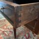 Louis XVI style mahogany flat desk