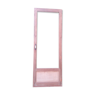 Porte 200x76cm et son cadre en bois exotique