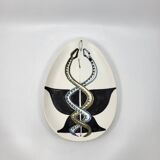 Cup Vide Poche Roger Capron Serpents decor ceramic France 1950