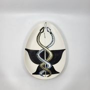 Cup Vide Poche Roger Capron Serpents decor ceramic France 1950