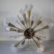 Old "sputnik" chandelier 15 lights plastic/resin diamond tip 60's design lighting