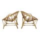 Pair of rattan armchairs, France 1960s