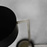 Vintage black metal desk lamp, minimalist modern German mid-century from the 1960s.