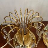 Pair of vintage gold accent lamps