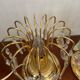 Paire de lampes d’appoint dorées vintage
